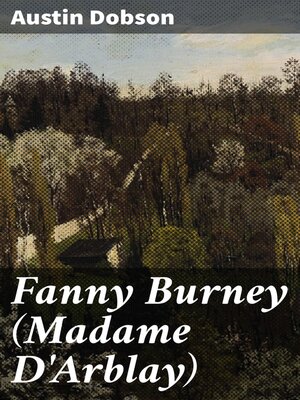 cover image of Fanny Burney (Madame D'Arblay)